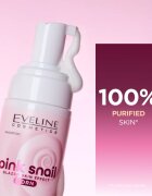 Eveline Cosmetics Pink Snail Glazed Skin Effect jemná čisticí pěna na obličej 150 ml