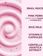 Eveline Cosmetics Pink Snail Glazed Skin Effect protivráskový rozjasňující krém 50 ml