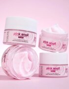 Eveline Cosmetics Pink Snail Glazed Skin Effect protivráskový rozjasňující krém 50 ml
