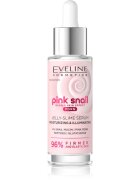 Eveline Cosmetics Pink Snail Glazed Skin Effect rozjasňující sérum na obličej 30 ml