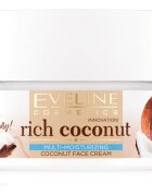 Eveline Cosmetics Rich Coconut výživný krém pro omlazení pleti s probiotiky 50 ml