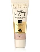 Eveline Cosmetics Satin Matt matující make-up se šnečím extraktem odstín 104 Beige 30 ml