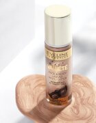 Eveline Cosmetics Variété tekutý rozjasňovač na obličej a tělo odstín 01 Sparkling Wine Gold 30 ml