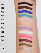 Eveline Cosmetics Variété voděodolná gelová tužka na oči odstín 01 Black 1 ks
