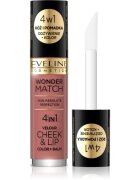 Eveline Cosmetics Wonder Match 4in1 Cheek & Lip tekutá tvářenka na rty a tváře odstín 5 4.5 ml