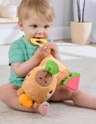 Fisher-Price Snuggly Snacky Capy plyšová hračka s chrastítkem 1 ks