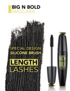 flormar Big'n Bold Lengthening voděodolná řasenka pro prodloužení natočení a objem 15 ml