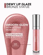 flormar Dewy Lip Glaze hydratační lesk na rty odstín 005 Bronze Statue 4.5 ml