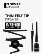 flormar Dipliner dlouhotrvající tekuté oční linky odstín Black 35 ml
