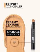 flormar Eye Puff Concealer tekutý korektor s houbičkovým aplikátorem odstín 002 Light 3.3 ml