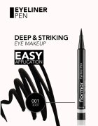 flormar Eyeliner Pen linka na oči ve fixu odstín Black 1 ml