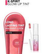 flormar K-Spirit Glow Lip Tint hydratační lesklá rtěnka se třpytkami odstín 004 - Peach Fizz 4 ml