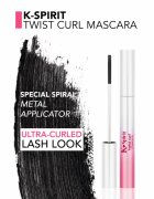 flormar K-Spirit Twist Curl Mascara řasenka pro objem délku a oddělení řas 7 ml