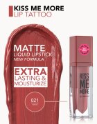 flormar Kiss Me More Lip Tattoo dlouhotrvající tekutá rtěnka odstín 021 Naive 3.8 ml