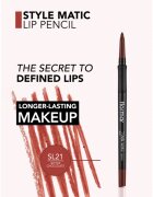 flormar Style Matic Lipliner matná tužka na rty voděodolná odstín 21 Bitter Chocolate 0.35 g