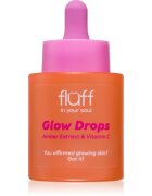 Fluff Glow Drops rozjasňující sérum s vitaminem C Amber Extract 30 ml
