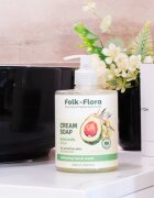 Folk & Flora Avocado & Olive tekuté mýdlo pro citlivou pokožku 500 ml