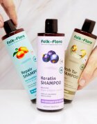 Folk & Flora Birch Tar hluboce čisticí šampon pro suchou a svědící pokožku 400 ml