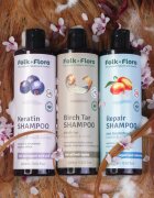 Folk & Flora Birch Tar hluboce čisticí šampon pro suchou a svědící pokožku 400 ml