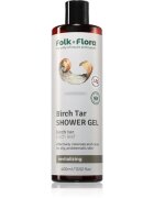 Folk & Flora Birch Tar vyživující sprchový gel 400 ml
