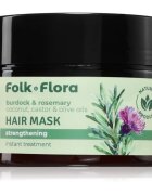Folk & Flora Burdock & Rosemary hloubkově posilující maska na vlasy 200 ml