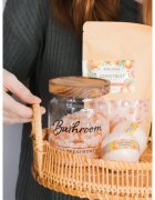Folk & Flora Calendula šumivá koule do koupele s měsíčkem lékařským 130 g