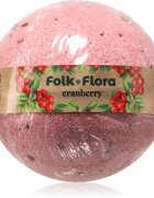 Folk & Flora Cranberry koupelová bomba 130 g