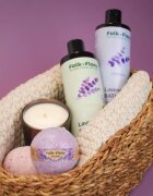 Folk & Flora Lavender pěna do koupele se zklidňujícím účinkem 400 ml