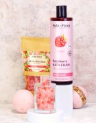 Folk & Flora Raspberry koupelová bomba 130 g