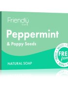 Friendly Soap Natural Soap Peppermint & Poppy Seeds přírodní mýdlo 95 g