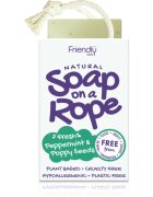 Friendly Soap Soap on a Rope Peppermint & Poppy Seeds přírodní mýdlo na šňůrce 95 g