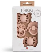 FRIGG Baby's First Pacifier​ Floral heart dudlík Blush