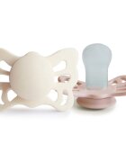 FRIGG Butterfly Size 1:0-6 months dudlík Cream/Blush 2 ks