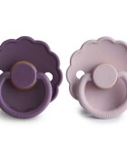 FRIGG Daisy Size 1:0-6 months dudlík Violet Dream/Soft Lilac 2 ks