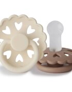 FRIGG Fairytale Round Silicone 2-Pack Size 2 dudlík The Ugly Duckling/The Emperors New Clothes 2 ks