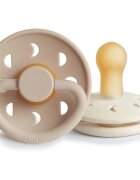 FRIGG Moon Phase Size 2:6-18 months dudlík Cream/Croissant 2 ks