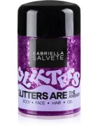 Gabriella Salvete Glitters Are The Answer jemné gelové třpytky na tvář tělo a vlasy odstín Violet 10 ml