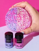 Gabriella Salvete Glitters Are The Answer jemné gelové třpytky na tvář tělo a vlasy odstín Violet 10 ml