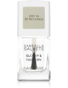 Gabriella Salvete Nail Care Glossy & Fast Dry rychleschnoucí vrchní lak na nehty 11 ml