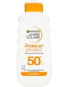 Garnier Ambre Solaire Hydra 24h ochranné opalovací mléko s hydratačním účinkem SPF 50+ 175 ml