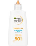 Garnier Ambre Solaire Super UV Hyaluronic Acid lehký ochranný fluid s hydratačním účinkem SPF 50+ 40 ml