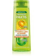 Garnier Fructis Hydra Liss & Shine šampon pro nepoddajné vlasy 250 ml