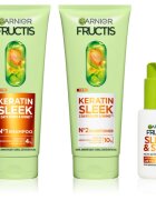 Garnier Fructis Keratin Sleek sada na vlasy 3 ks