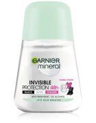 Garnier Mineral Invisible antiperspirant roll-on pro ženy 48h 50 ml