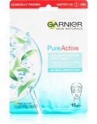 Garnier Pure Active plátýnková maska s čisticím efektem 28 g