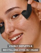 Garnier Textil Masks Charcoal Caffeine maska na oční okolí s aktivním uhlím 5 g