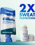 Gillette Antiperspirant Hydrating Gel Eucalyptus Scent gelový antiperspirant s hydratačním účinkem pro muže 70 ml
