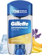 Gillette Champion Gold Antiperspirant Clear Gel gelový antiperspirant pro muže 70 ml