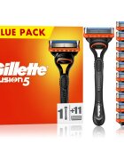 Gillette Fusion5 holicí strojek + náhradní břity 11 ks