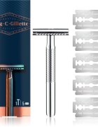 Gillette King C. Double Edge holicí strojek + náhradní břity 5 ks